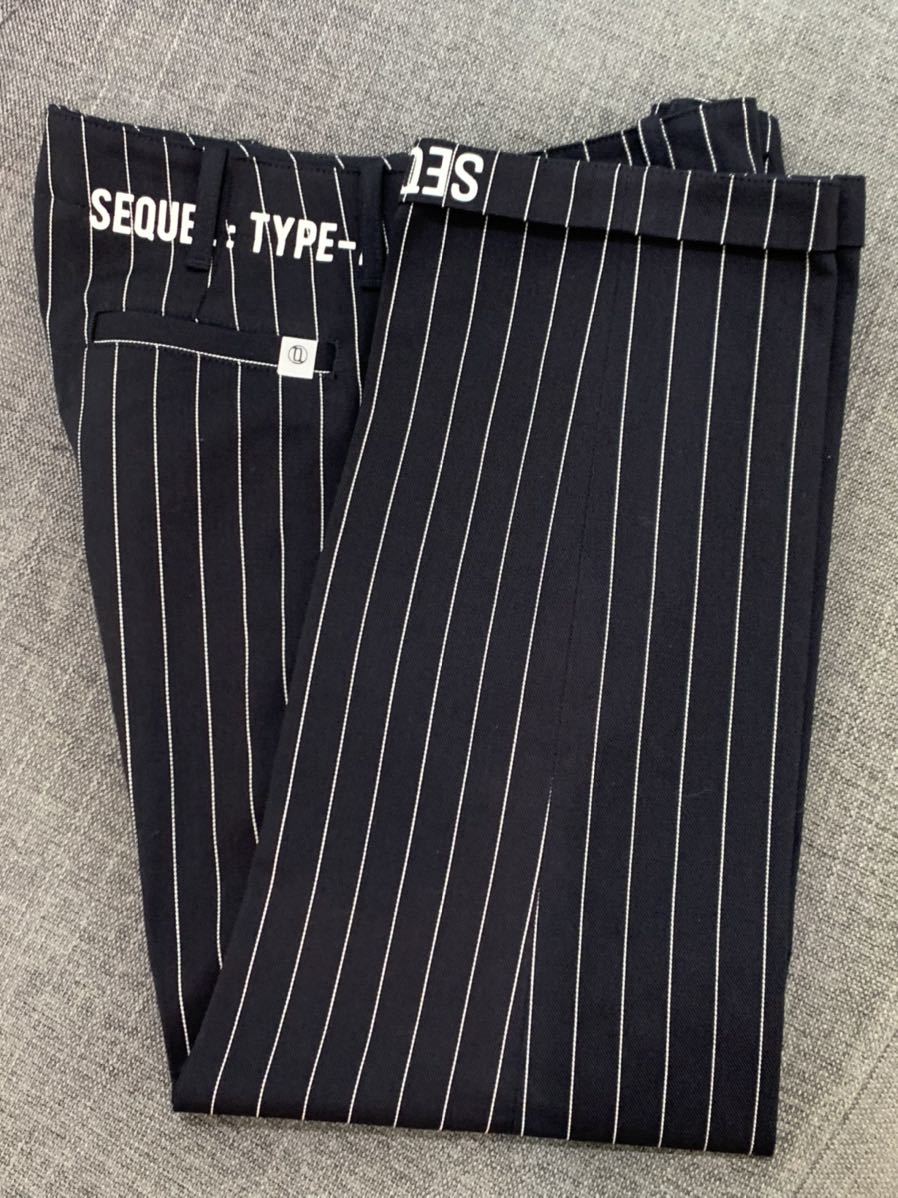 新品同様 シークエル sequel ストライプパンツ サイズ M fragment