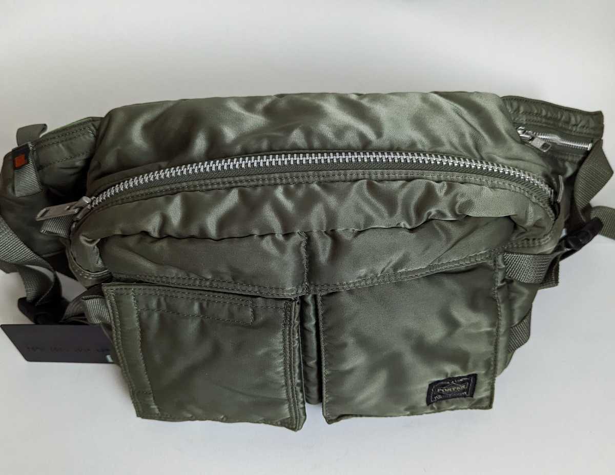 * rare * Headporter waist bag tongue car TANKER bag olive gong bHEAD PORTER Olive Drab