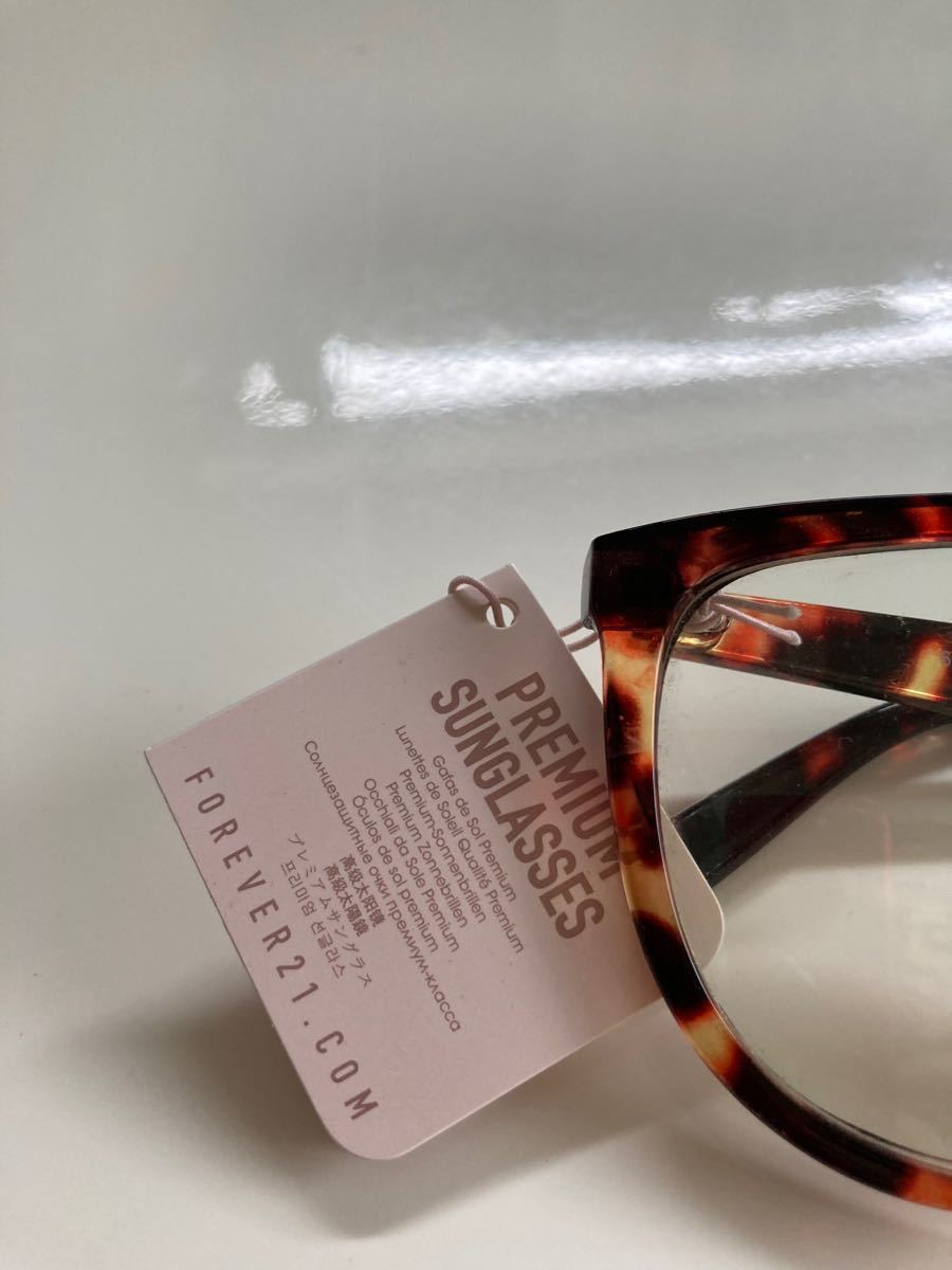 未使用 forever 21 サングラス べっ甲柄 だてメガネ BEAMS 未使用 forever 21 サングラス べっ甲柄 だてメガネ BEAMS