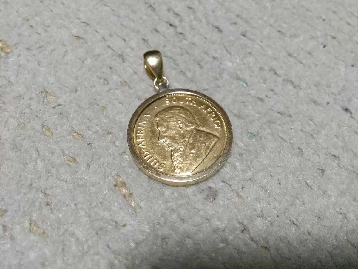 美品！1980年 1/2オンス クルーガーランドコイン金貨！枠付き、バチカン大きめ！