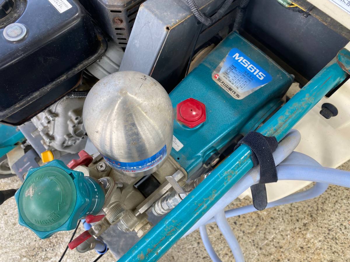  Fukuoka departure * Maruyama factory self-propulsion radio-controller power sprayer MSA615R4C gasoline 4ch nozzle 8 horse power remote control hose length 130m spray machine scattering secondhand goods 