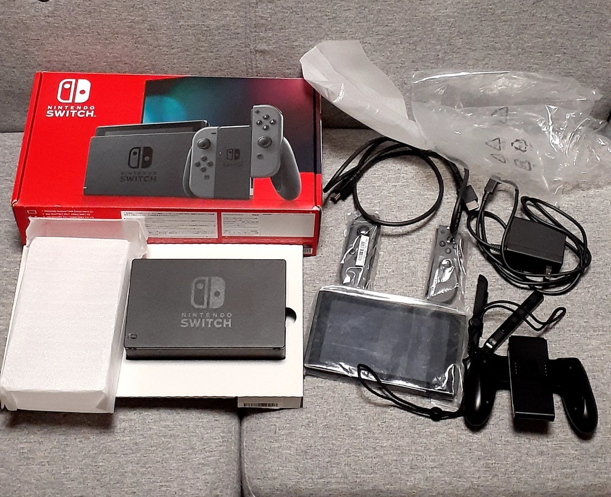 最終値下げ」Nintendo Switch 本体 グレー バッテリー強化版 最終値下げ」Nintendo Switch 本体 グレー バッテリー強化版