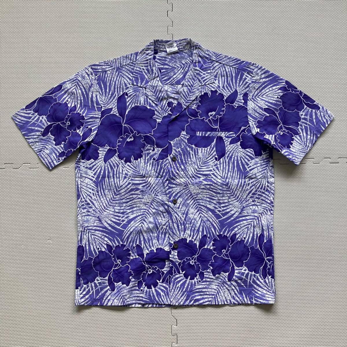ROYAL CREATIONS ロイヤルクリエーション ハワイ製 花柄 アロハシャツ 半袖シャツ M_画像1