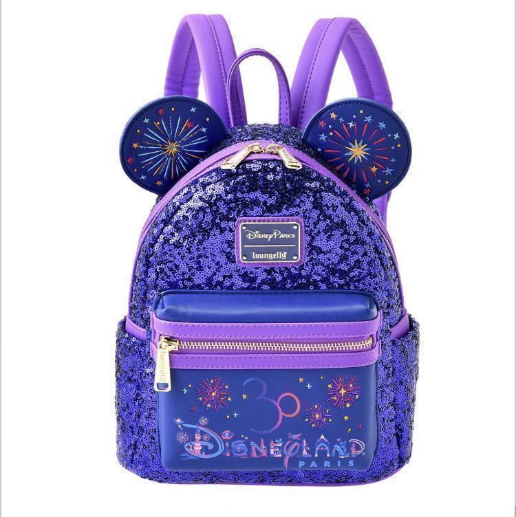 ディズニーストア ラウンジフライ パリ 30周年 Loungefly ミッキー リュックサック バックパック スパンコール Disney その他 売買されたオークション情報 Yahooの商品情報をアーカイブ公開 オークファン Aucfan Com