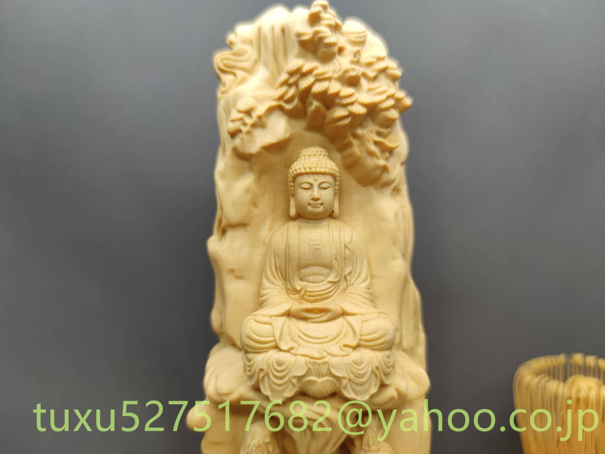 阿弥陀三尊（阿弥陀如来 観音菩薩 勢至菩薩）立像 極上品 精密彫刻　木彫仏教　仏教工芸品_画像2