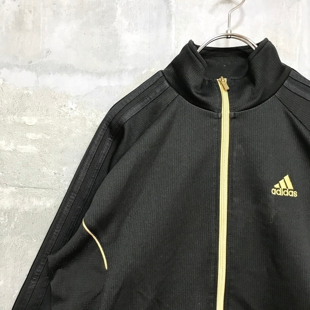 ◆お洒落な逸品◆Adidas/アディダス ジャージ トップス サイドライン ブラック M メンズ K78 ｃ2676_画像2