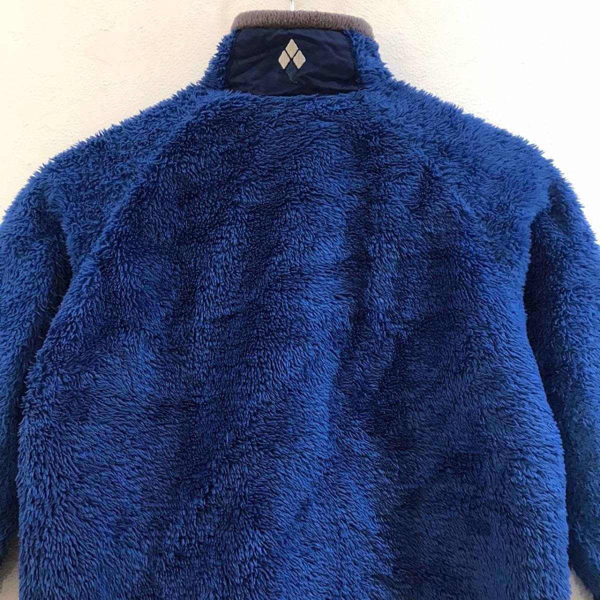 * stylish excellent article *mont-bell/ Mont Bell fleece jacket outdoor blue blue Kids 90 fleece ON3058