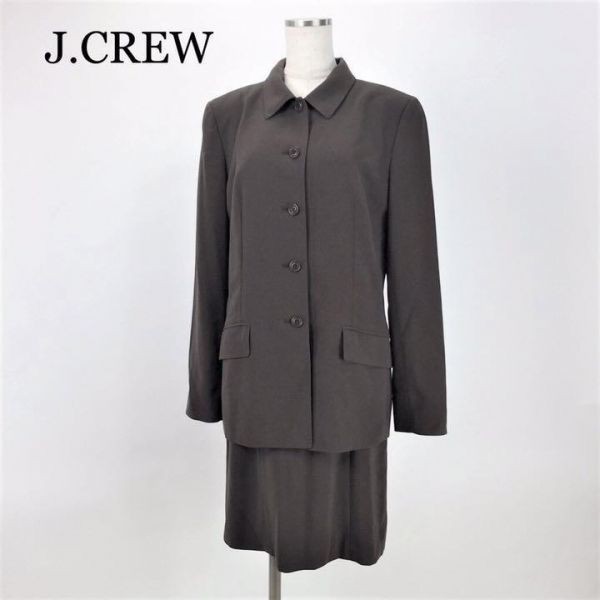 ◆J.CREW 3ピーススーツ ワンピース 6 C62 抹茶色 ジェイクルー スーツ セットアップ　レディース_画像1