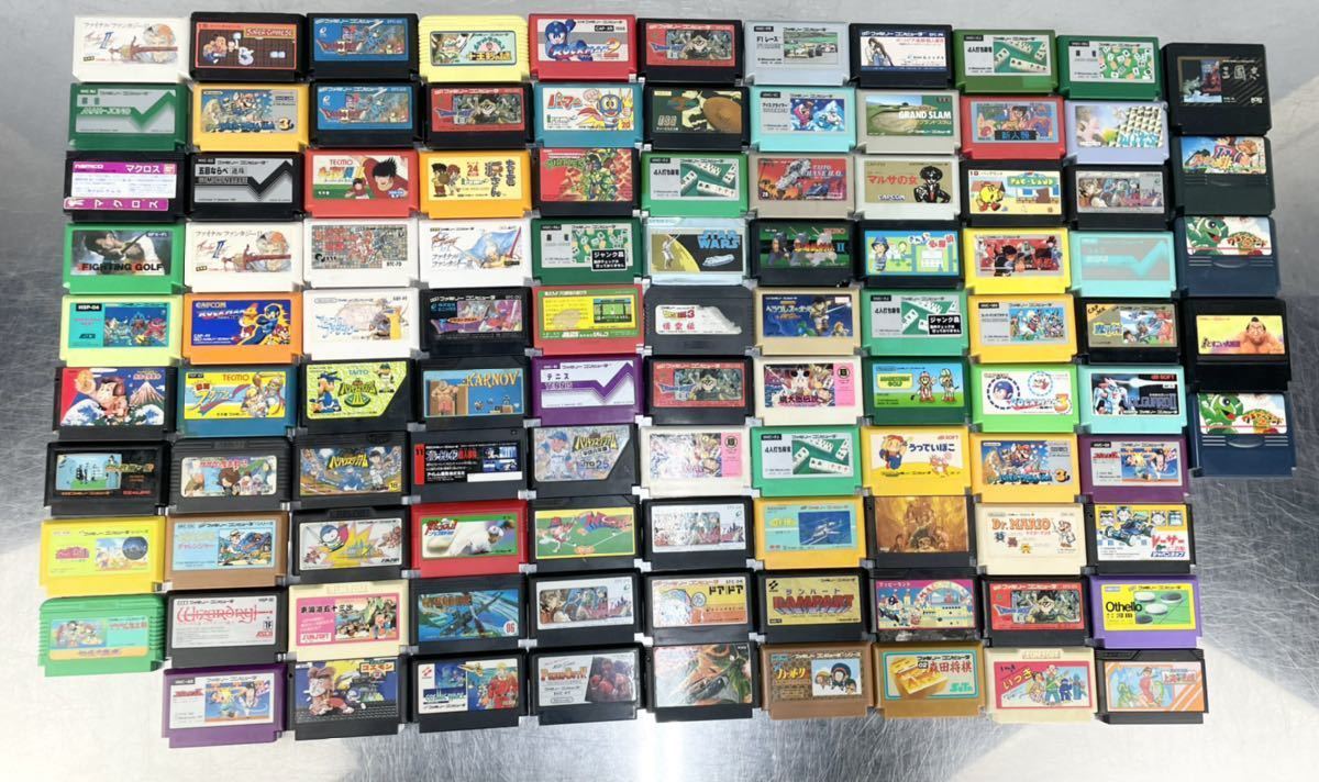 ファミリーコンピュータ FC まとめ ソフト カセット 104タイトル