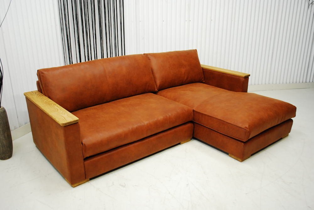  fixed amount * outlet * free shipping * article limit * Vintage style modern design *L type couch sofa set * almond Brown 