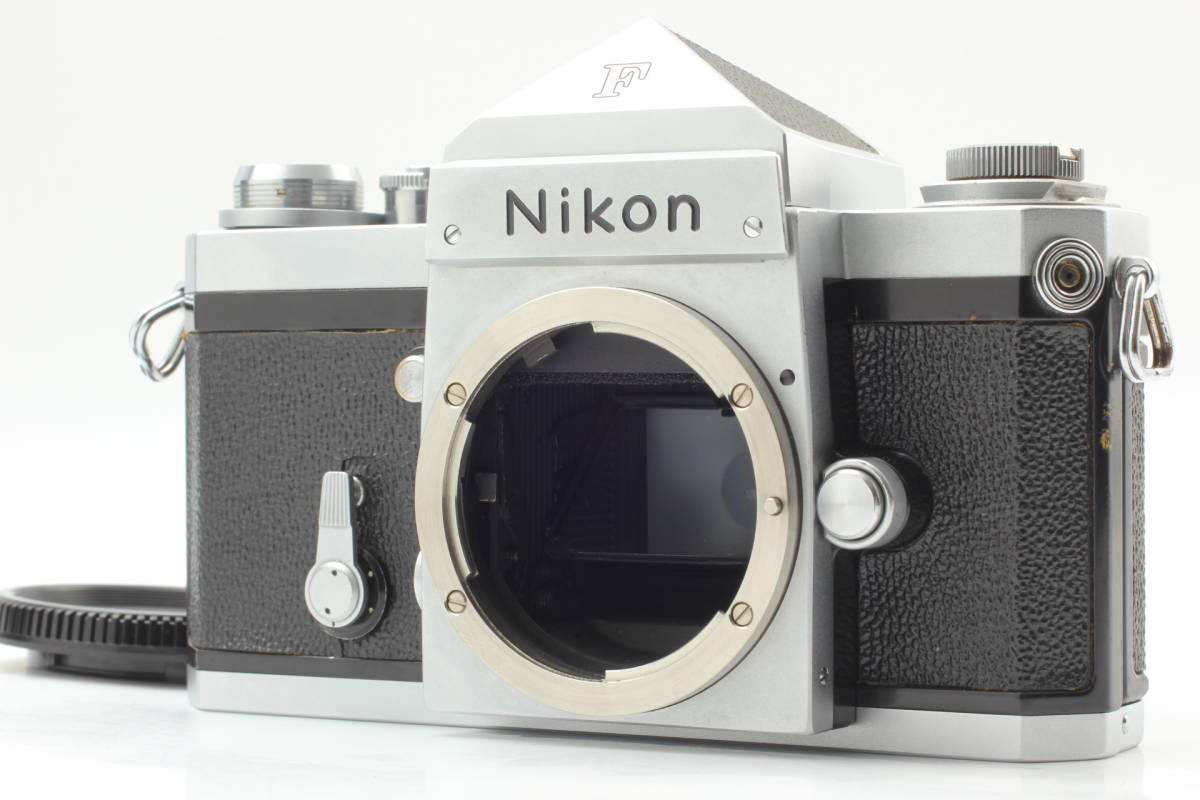 【並品】Nikon F Eye Level 35mm SLR Film Camera Silver Body w/ Cap ニコン 2206176@aC