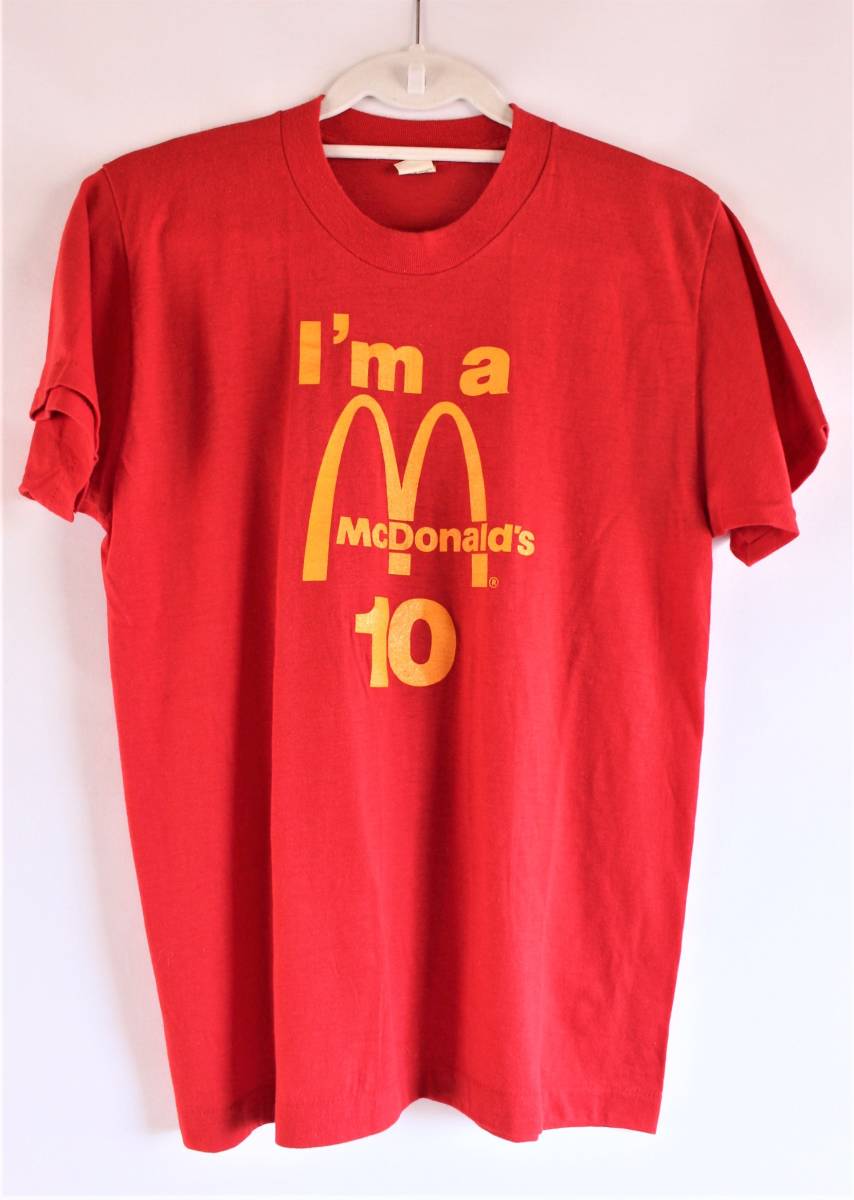 送料無料 ■ マクドナルド Tシャツ ヴィンテージ McDonald's サイズL スクリーンスターズ ビンテージ レターパックライト発送