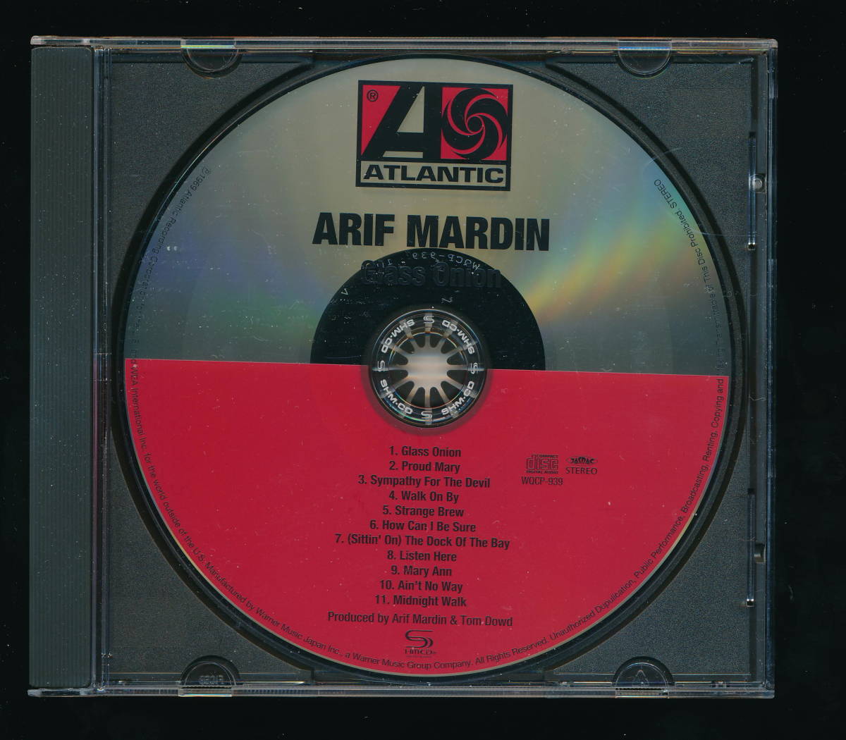 ☆アリフ・マーディン ARIF MARDIN☆グラス・オニオン GLASS ONION☆2010年日本盤SHM-CD WARNER WQCP-939☆帯付_画像4