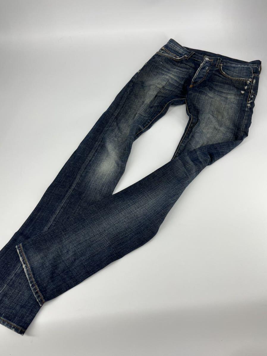 【即出荷】 希少/2008/Dior ボトムス デニム スキニー オム/アンダーマイカー デニムパンツ/W26/ディオール ダメージ加工 最初期 /クリス期 Homme W28以下 【即出荷】 希少/2008/Dior ボトムス デニム スキニー オム/アンダーマイカー デニムパンツ/W26/ディオール ダメージ加工 最初期 /クリス期 Homme W28以下