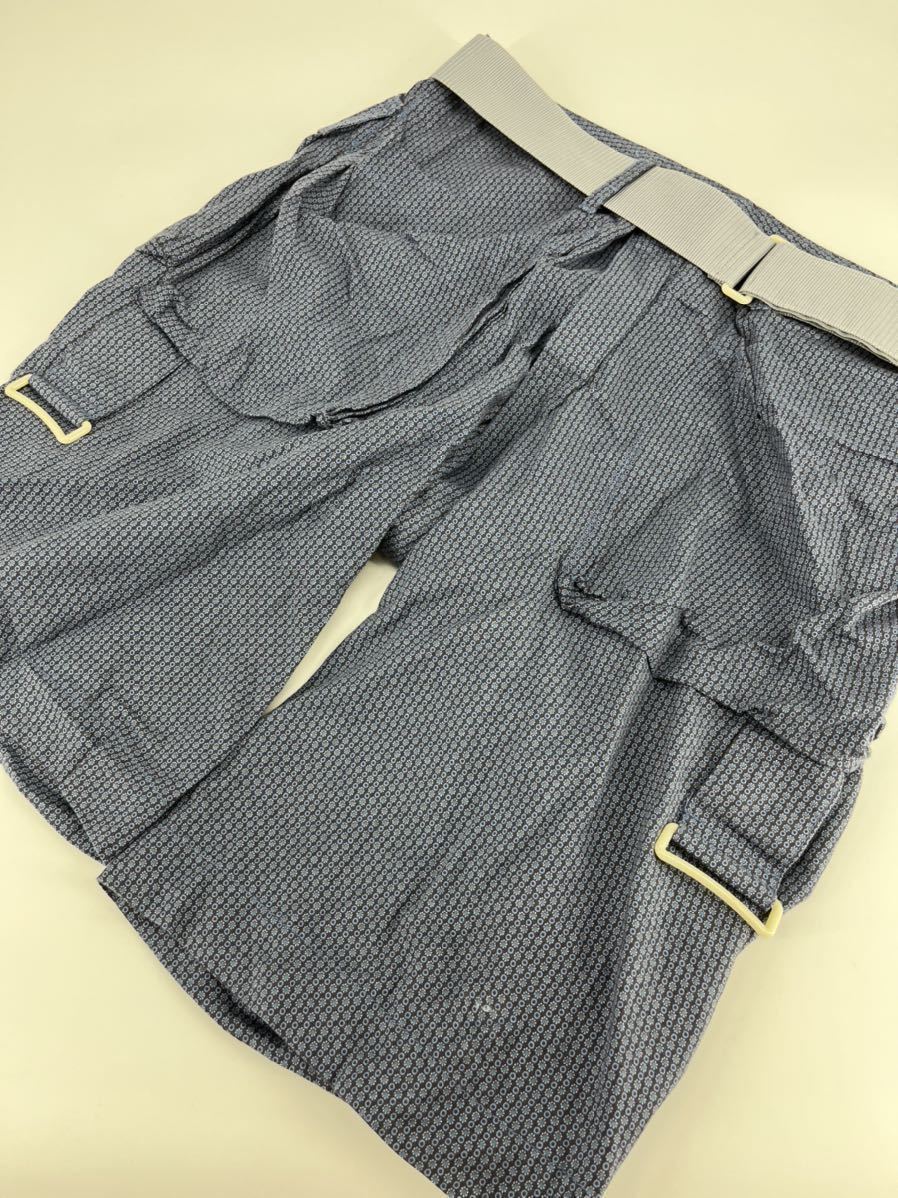 mountain research/ベルト付き 総柄 ハーフパンツ /L /bootleg shorts ...