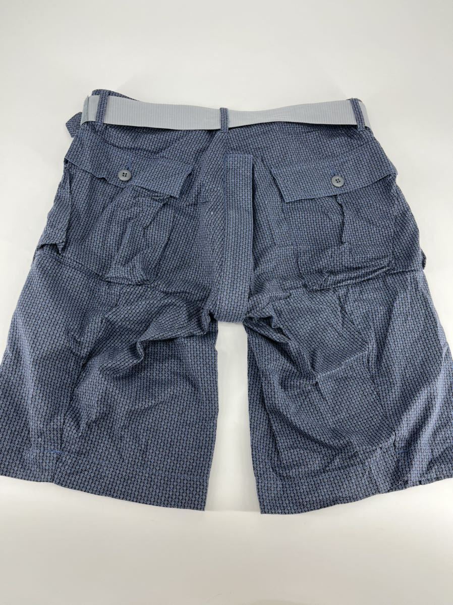mountain research/ベルト付き 総柄 ハーフパンツ /L /bootleg shorts ...