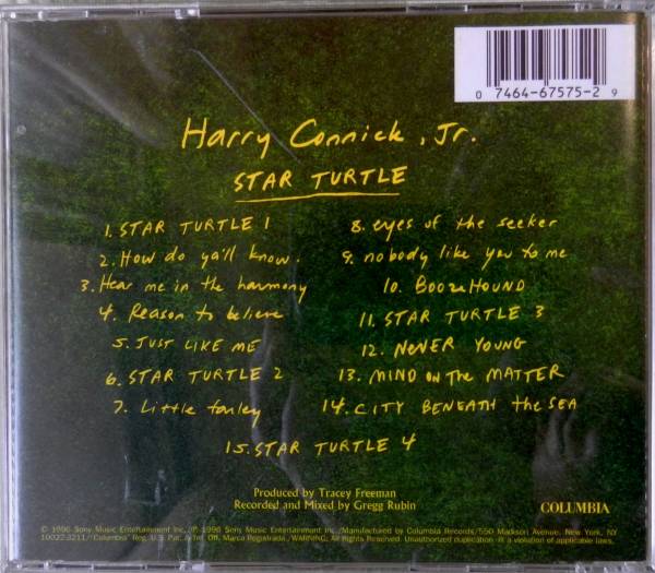 【CD】Harry Connick, Jr. / Star Turtle ☆ ハリー・コニック・ジュニア / スター・タートル_画像3