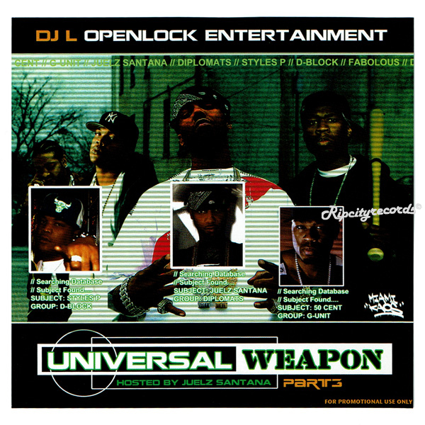 【CD/MIXCD】DJ L /UNIVERSAL WEAPON hosted by JUELZ SANTANAの画像1