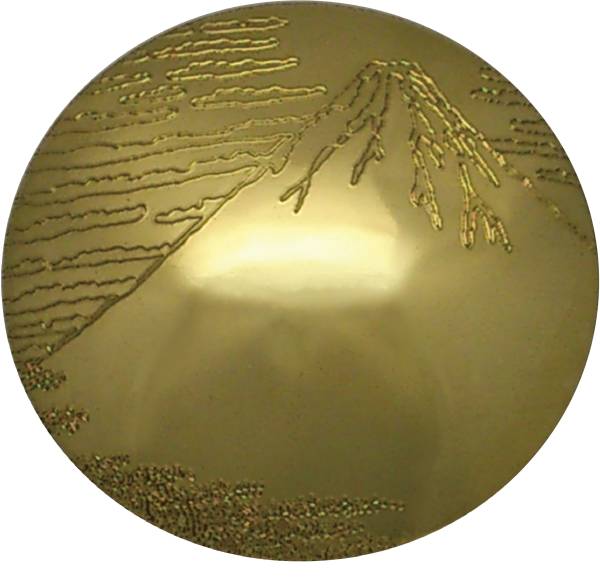 浮世絵 コンチョ UKY-1ZM-N 真鍮 (しんちゅう) 21ミリ ネジ式 1個_画像1
