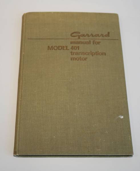 garrard ( England ) Garrard 401 original user's manual ( English ) manual 
