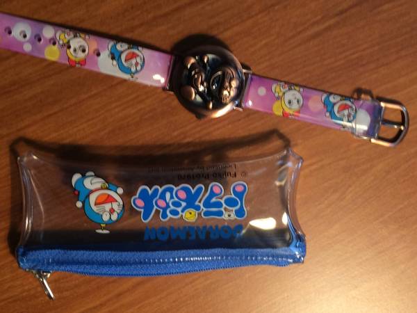 [ price cut valuable ] former times Doraemon watch ( wristwatch ) metal cover ( cover ) specification [ unused goods ]