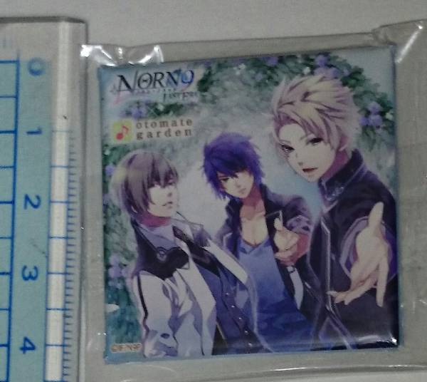 NORN9 ノルン＋ノネット オトメイトガーデン スクエア缶バッジ ラストイーラ 暁人 夏彦 駆_画像1