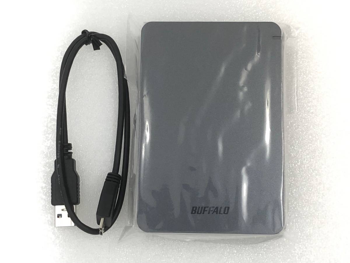 ●送料無料● 美品 ● バッファロー ポータブル HDD 4TB ブラック ● 外付け ハードディスク 耐衝撃ボディー USB3.1(Gen1)/USB3.0 - 1