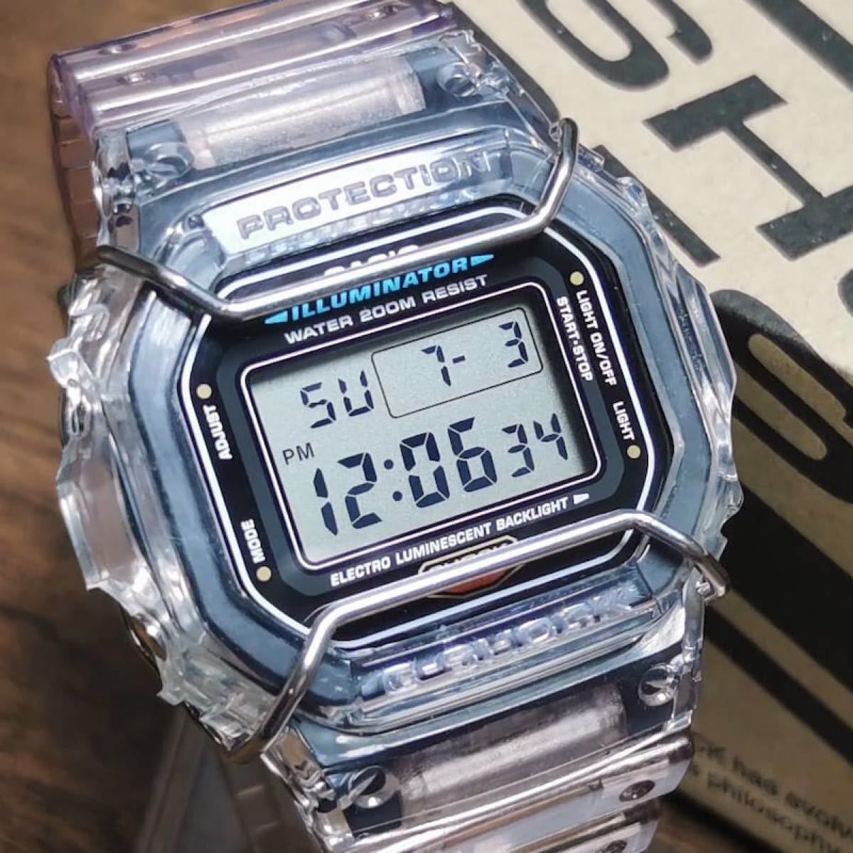 G-SHOCK DW-5600 クリアスケルトンカスタム + バンパー + メタル G-SHOCK DW-5600 クリアスケルトンカスタム + バンパー + メタル