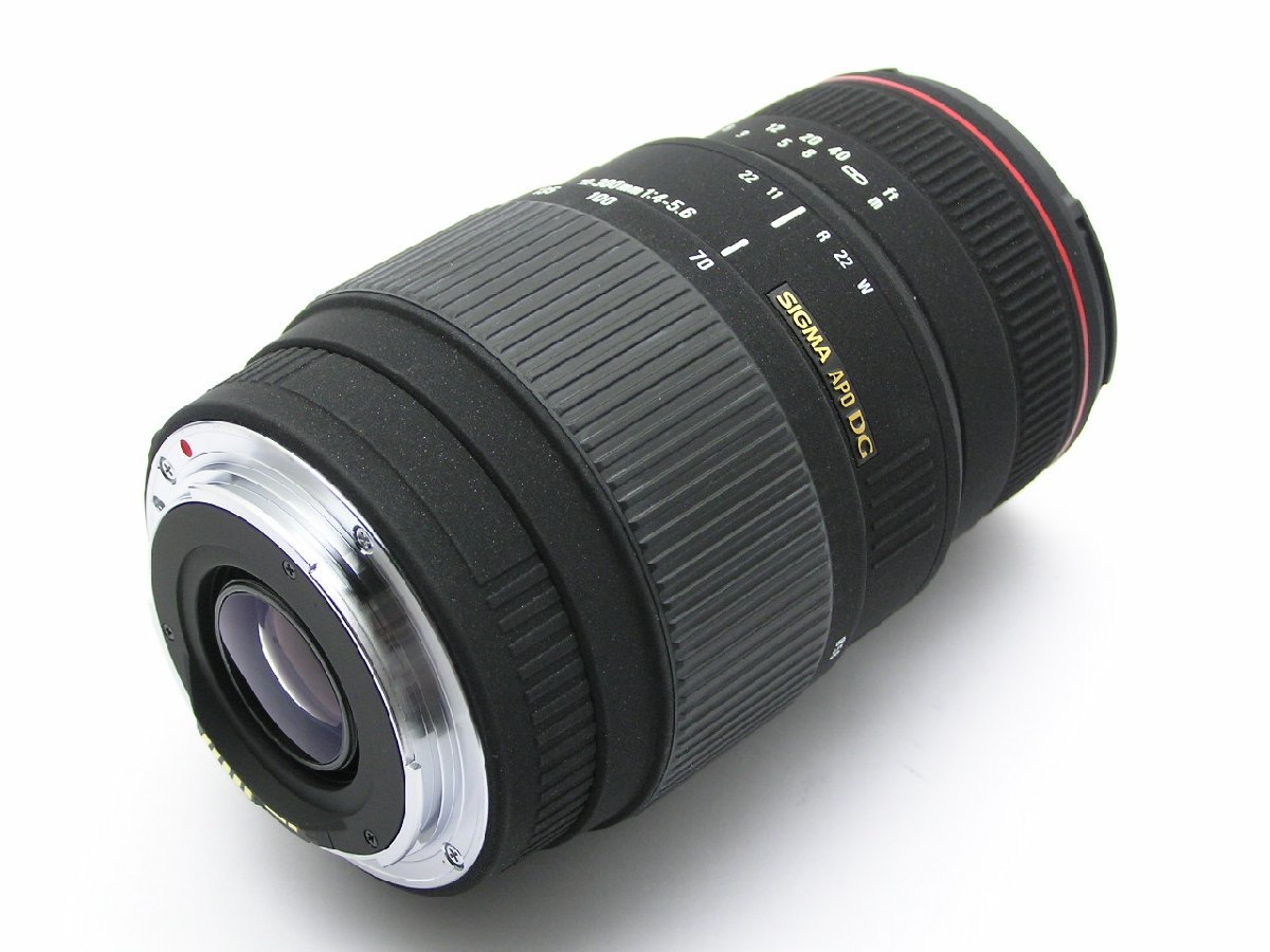 ★ハローカメラ★8306 Canon EF用 SIGMA APO DG ( 70-300mm F4-5.6 )フード付 動作品 現状 1円スタ-ト 即決あり 5
