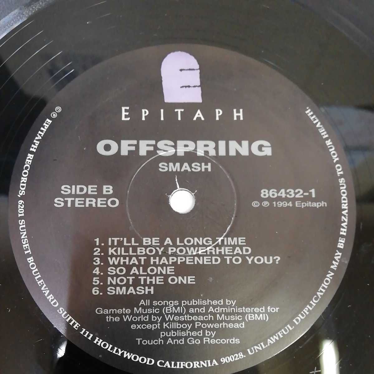 1_▼ LP OFFSPRING SMASH 86432-1 帯なし ライナー有り ジャケット破れ有り ロック パンクの画像5