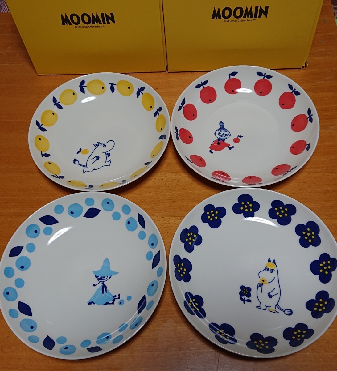 【ムーミン】パスタカレー皿4枚セット