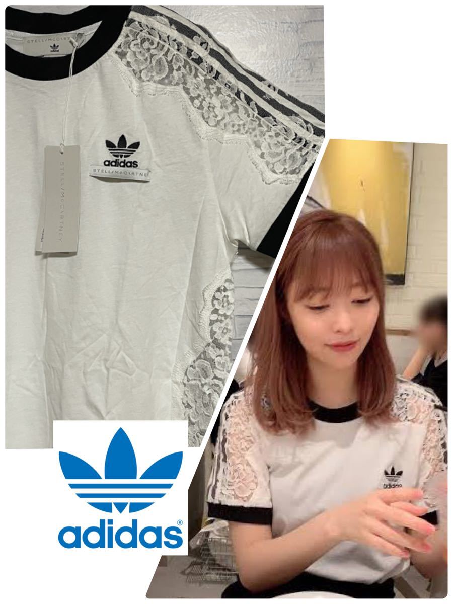 adidas アディダス オリジナルス ステラマッカートニー レース Tシャツ