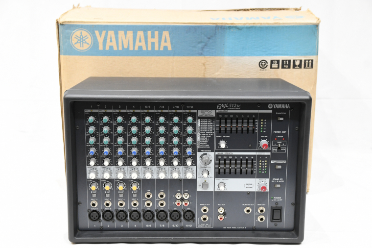 YAMAHA ヤマハ EMX512SC パワードミキサー 元箱付き - 楽器、器材