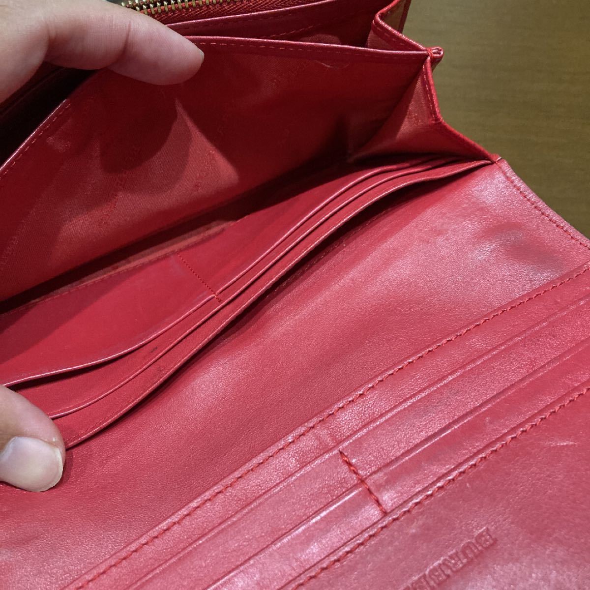 希少☆】Burberry バーバリー 長財布 PVC レザー シャドウホース