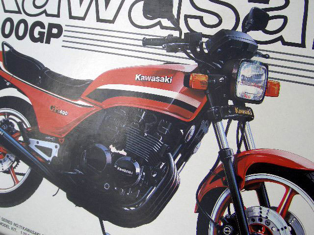 t80S KAWASAKI Z400GP Kawasaki Showa era. famous car Aoshima out of print air cooling Cafe Racer running . old car no start rujik retro out of print hard-to-find rare *