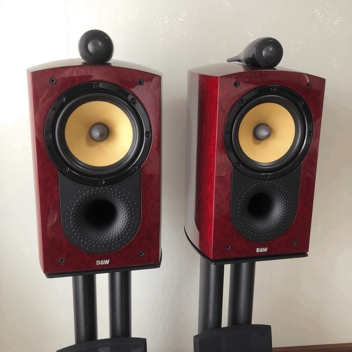 スピーカー B&W signature 805 シグネチャー 805 レッド 【】【美品】【ペア】