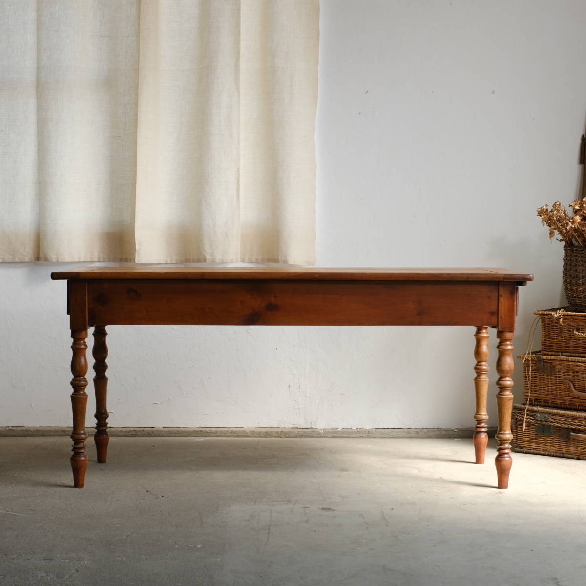  France antique * French table * antique furniture / Vintage /bro can to/ natural / store furniture / display 