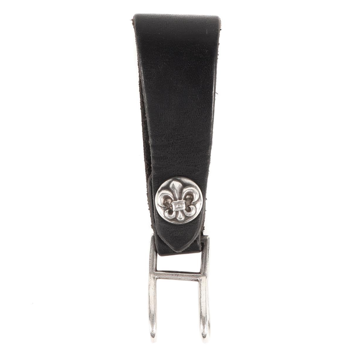 CHROME HEARTS クロムハーツ BSフレア ボタン レザー ベルトループ