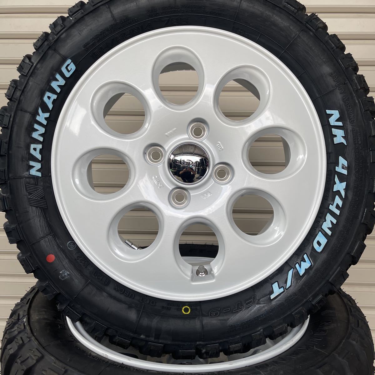 ララパーム　オーバル◆ナンカンFT-9 165/65R14 軽トラ　ウェイクスペーシアギアサンバーハイジェットアクティN-VANハスラー　ホワイト_画像3