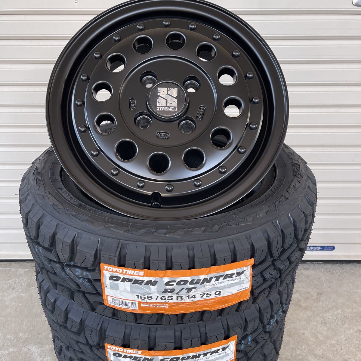 ラギッド◆ XTREME-J◆ TOYOオープンカントリーRT◆155/65R14ウェイクスペーシアギアハイゼットジャンボエブリィキャストアクティバ_画像2