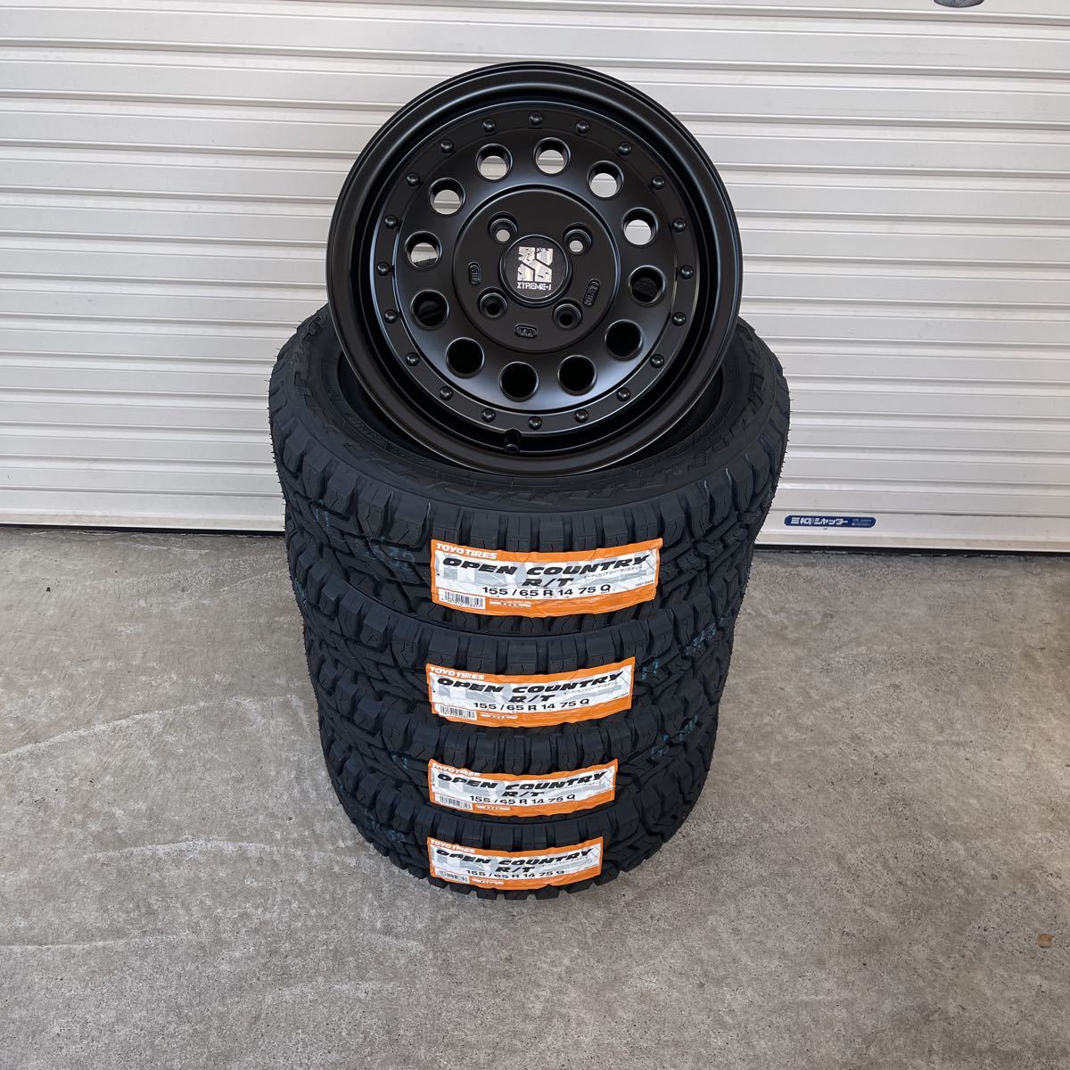 ラギッド◆ XTREME-J◆ TOYOオープンカントリーRT◆155/65R14ウェイクスペーシアギアハイゼットジャンボエブリィキャストアクティバ_画像1