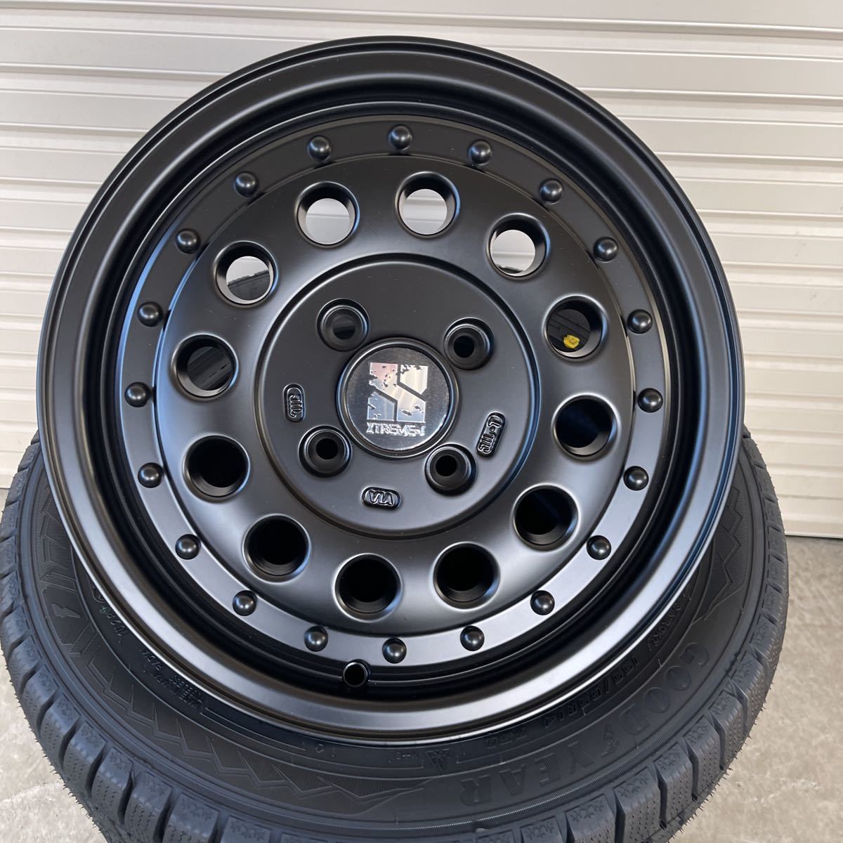 ラギッド◆ XTREME-J◆ グッドイヤーアイスナビ8◆155/65R14 ワゴンRタントNBOXスペーシアギアムーヴN-WGNラパントコットウェイク4本セット_画像3