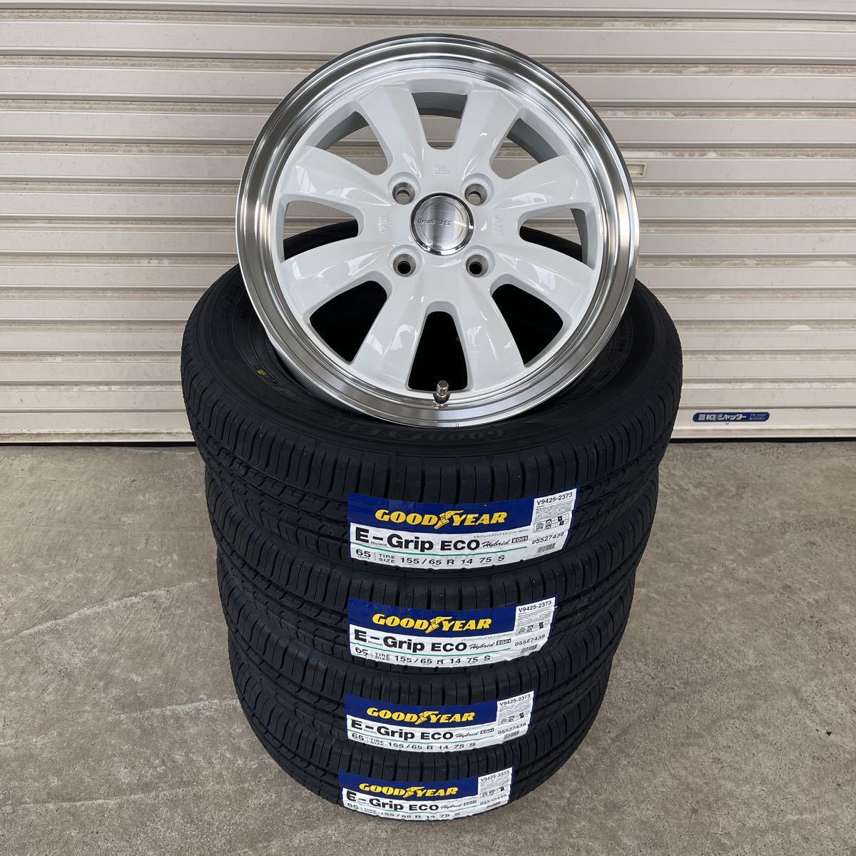 GYRAFT 8S◇グッドイヤーEG01 155/65R14 ラパンウェイクココアトコット