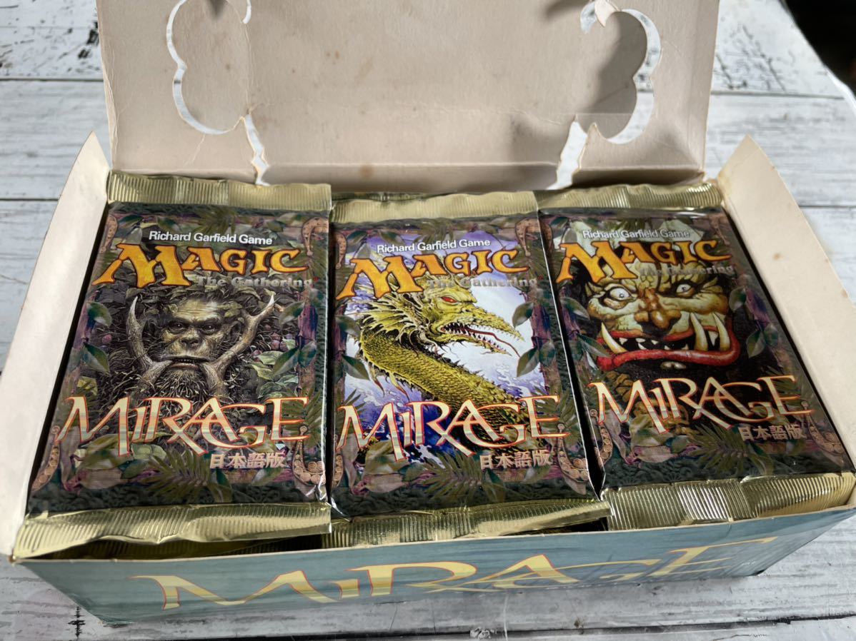 【超貴重1円スタート】絶版未開封 MTG マジックザギャザリング ミラージュ ブースター パック　1BOX _画像4