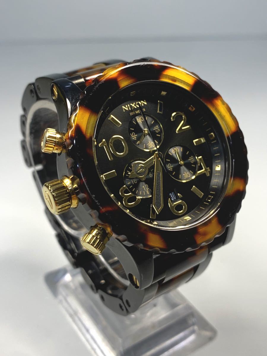 Nixon ニクソン 42-20 鼈甲 べっ甲 クォーツ腕時計【新品電池