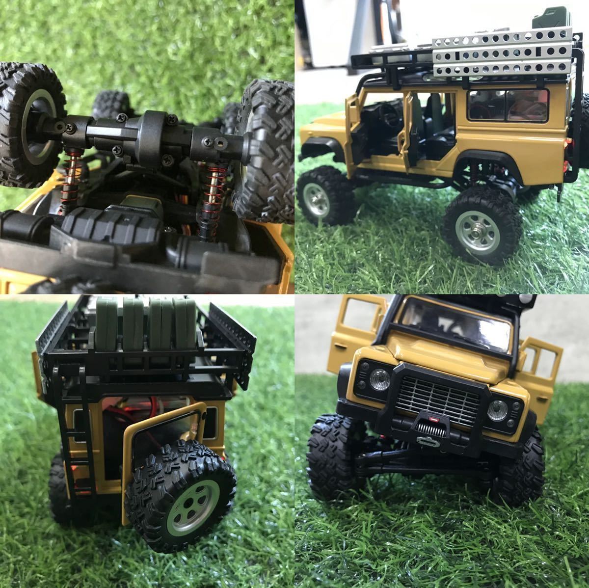 ★バッテリー2本 1/28 SG 2801 4WD RC 本格派クローラー D110 オフロードラジコンカー ランドローバー メタルボディ ミニッツ 京商 タミヤ