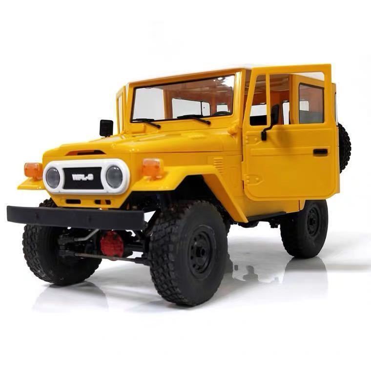 ★国内即納 バッテリー2本 黄 イエロー WPL C34 ラジコンカー RC 1/16 2.4G 4WD RTR即走行セット トラック クローラー オフロード D12後継