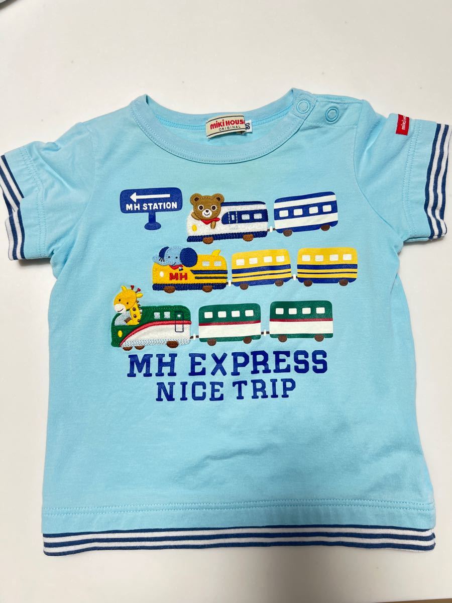 ミキハウス Tシャツ 3枚セット MIKIHOUSE ミキハウスダブルB 80