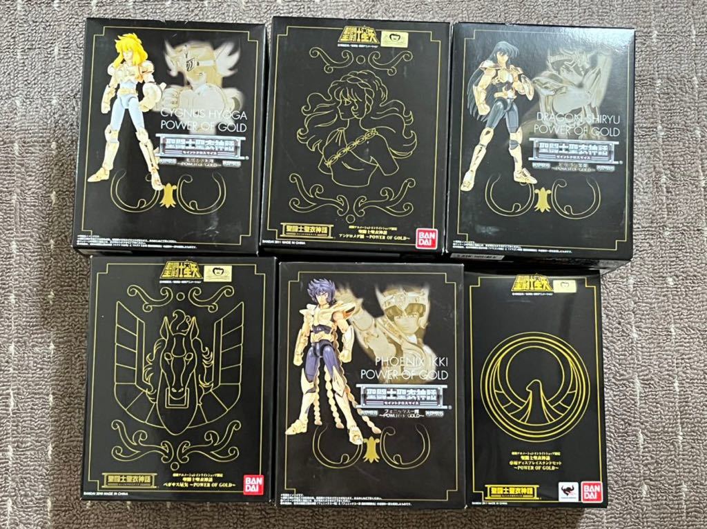 聖闘士聖衣神話 Power of gold 青銅聖闘士 5体セット+スタンド新品