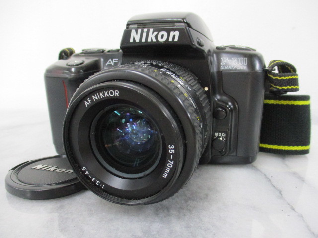 Q718 / ニコン AF F-601 QUARTZ DATE フィルムカメラ 一眼レフ / AF NIKKOR 35-70ｍｍ 1：3、3-4.5 電源はいります。